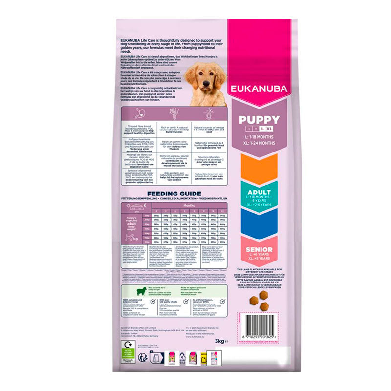 Puppy LargeLam og ris 3 kg