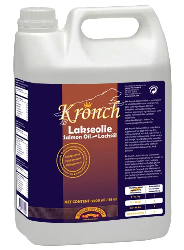 Kronch Lakseolie 2500 ml - Maxi Zoo Danmark