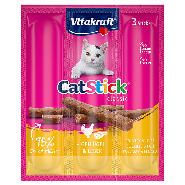 Cat-Stick Classic fjerkræ & lever 3x6 g
