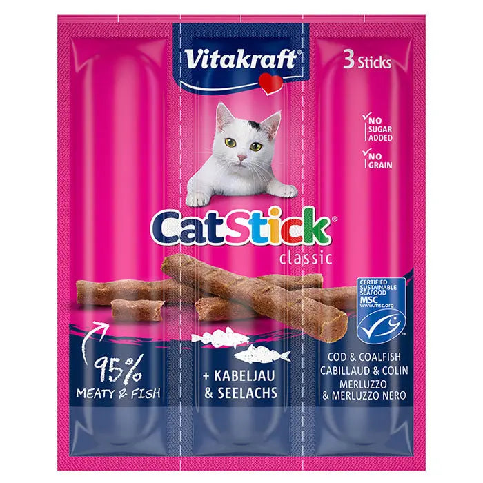 Cat-Stick Classic torsk & tun 3x6 g - Maxi Zoo Danmark