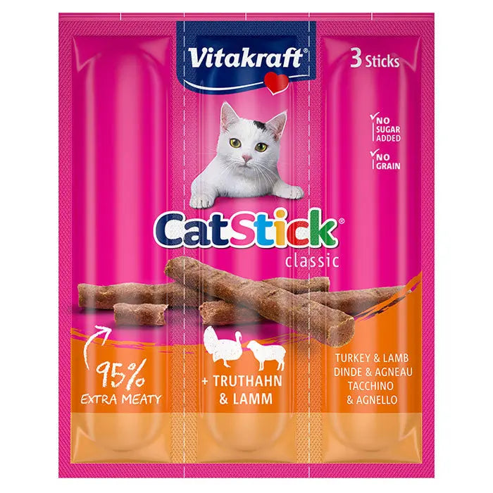Cat-Stick Classic kalkun & lam 3x6 g - Maxi Zoo Danmark