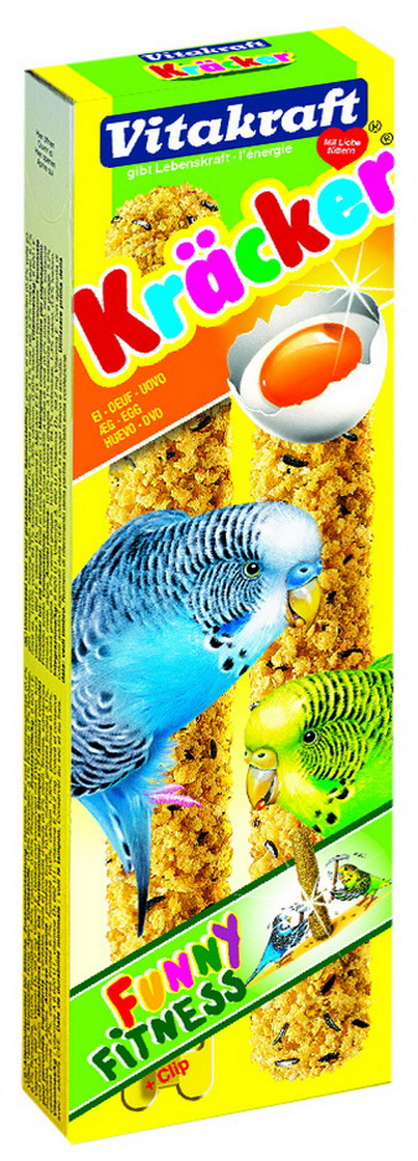 Kräcker Undulat æg og græsfrø 2x30 g