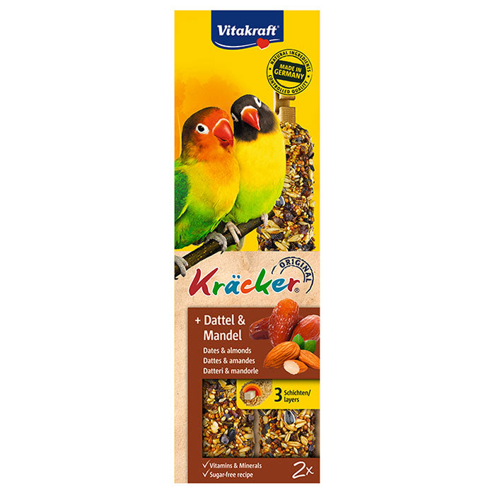 Kräcker Dværgpapegøje med dadler og mandler 2x90 g