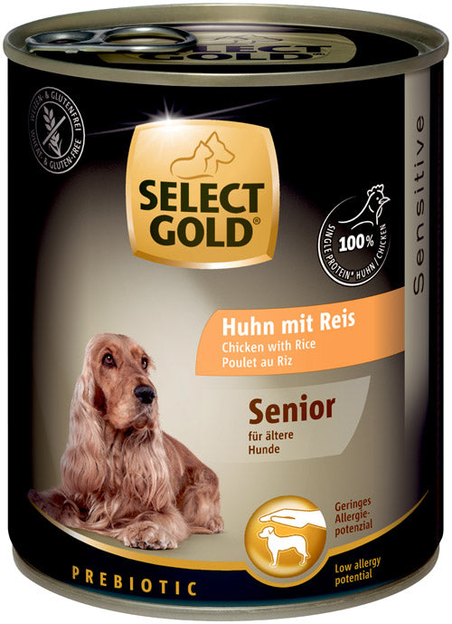 Senior Sensitive, dåse kylling & ris 800 g