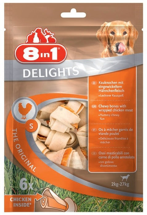 Tyggeben Delights Small kylling 6 stk