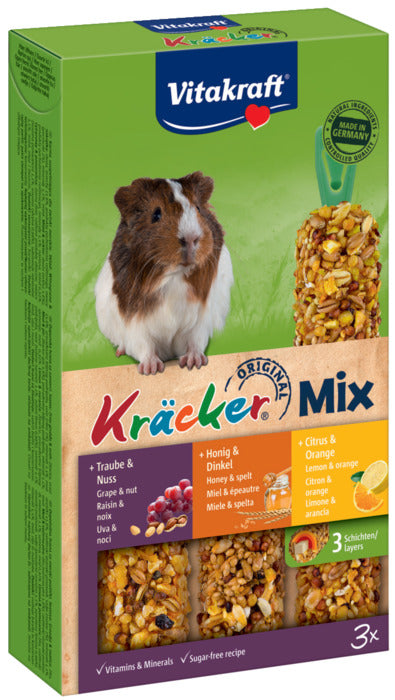 Kräcker Marsvin med nødder, citrus og honning 3x30g