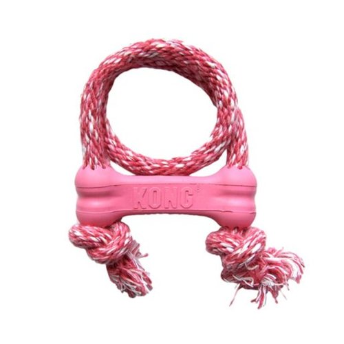 Hvalpelegetøj Goodie bone m/reb X-Small lyseblå el. lyse