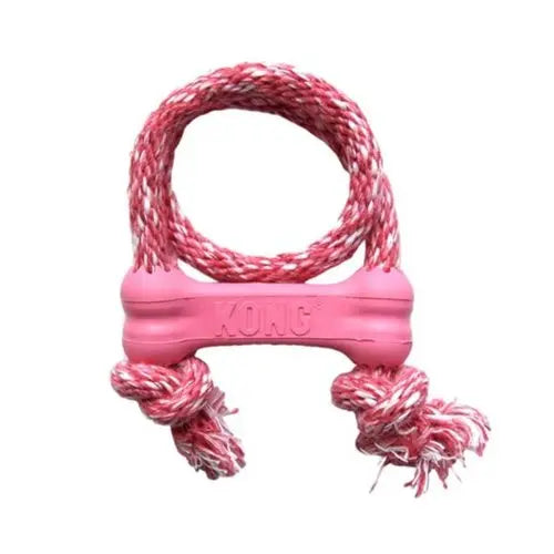 Hvalpelegetøj Goodie bone m/reb X-Small lyseblå el. lyse - Maxi Zoo Danmark