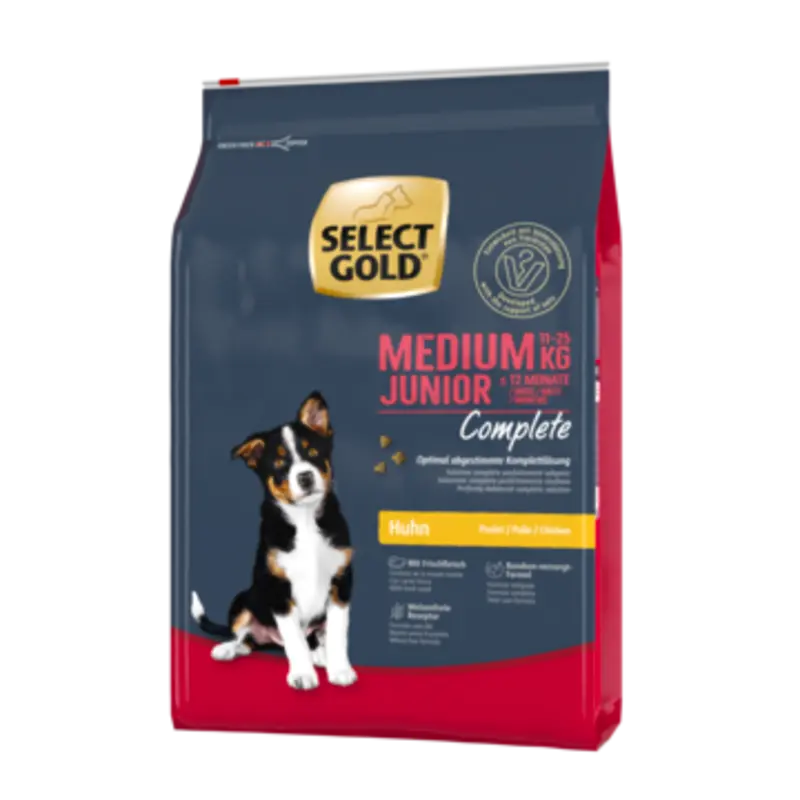 Junior Complete Medium kylling & kalkun 4 kg - Maxi Zoo Danmark