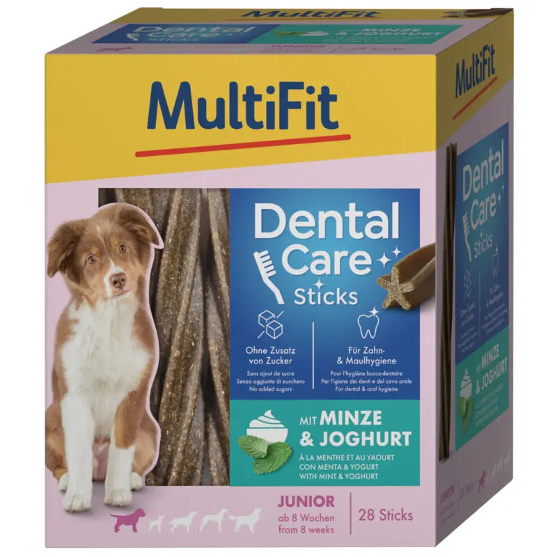 Dental Care Sticks Junior mint 28 stk 4x60 g - Maxi Zoo Danmark