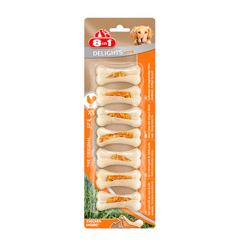 Tyggeben Delights Strong X-Small kylling 7 stk