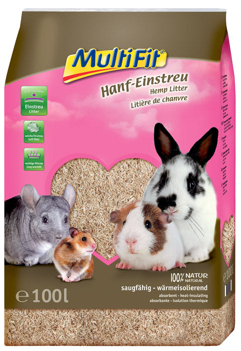 Hampstrøelse i pose 100 l / 10 kg