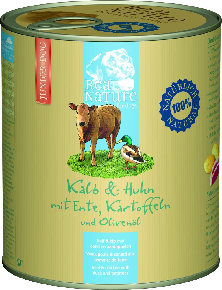 Junior, dåse kalv & kylling 800 g