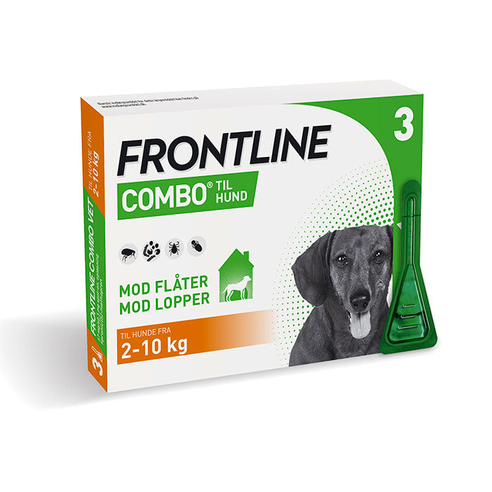 Flåt-og Loppemiddel Combo Vet 2-10 kg 3 x 0,67 ml hund