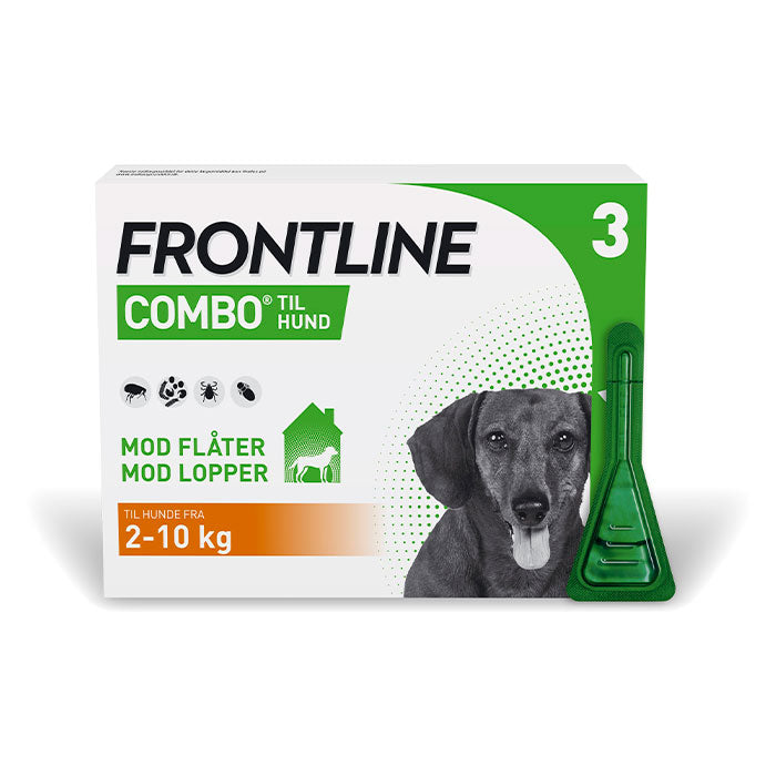 Flåt-og Loppemiddel Combo Vet 2-10 kg 3 x 0,67 ml hund