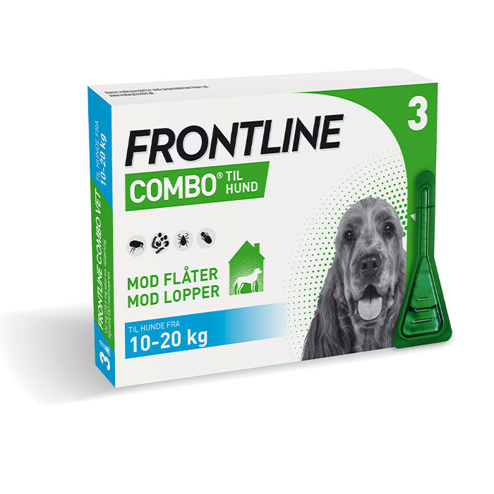 Flåt-og Loppemiddel Combo Vet 10-20 kg 3 x 1,34 ml hund