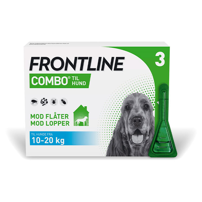 Flåt-og Loppemiddel Combo Vet 10-20 kg 3 x 1,34 ml hund