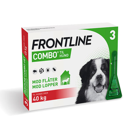 Flåt-og Loppemiddel Combo Vet 40 kg+ 3 x 4,02 ml hund