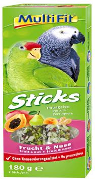 Papegøje kräcker frugt & nødder 2 x 90 g