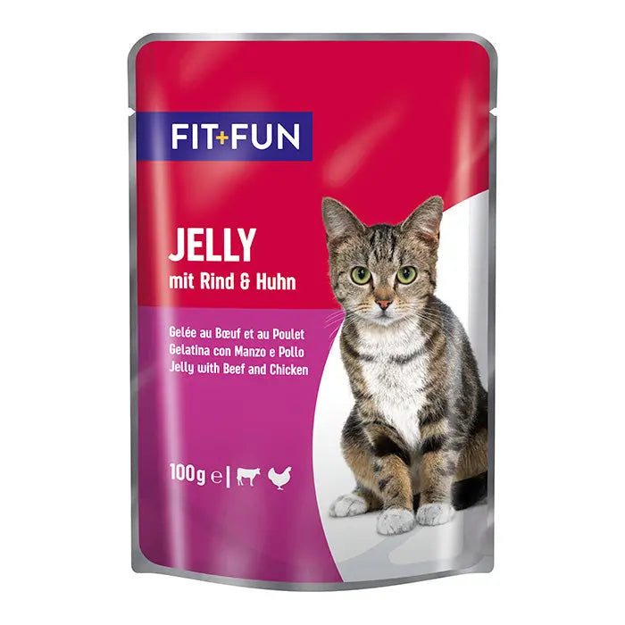 Adult Jelly, menuboks pouch 4 varianter 44x100 g - Maxi Zoo Danmark