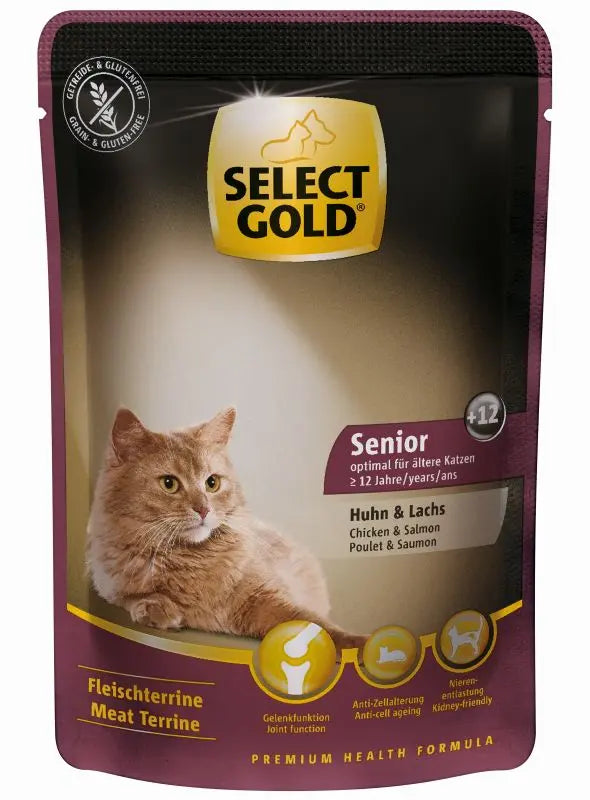 Senior +12, pouch kylling & laks 85 g - Maxi Zoo Danmark