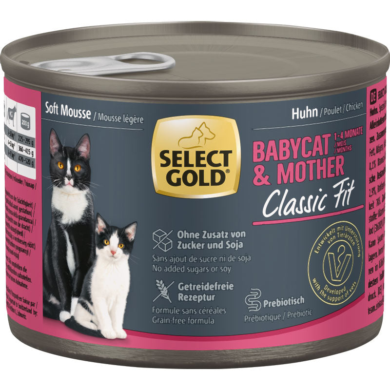 Babycat & Mother Mousse, dåse kylling 200 g