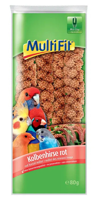 Hirsekolber røde 80 g - Maxi Zoo Danmark