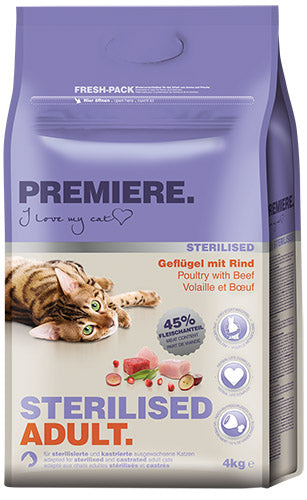 Adult Sterilised fjerkræ & okse 4 kg