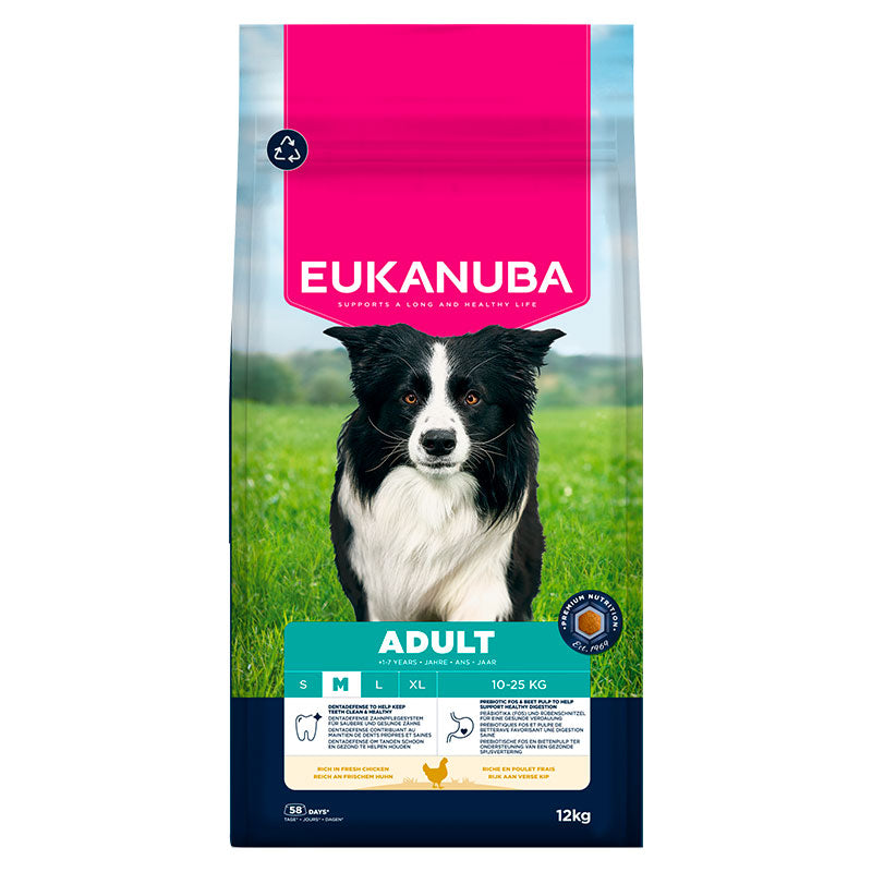 Adult Medium kylling 12 kg.