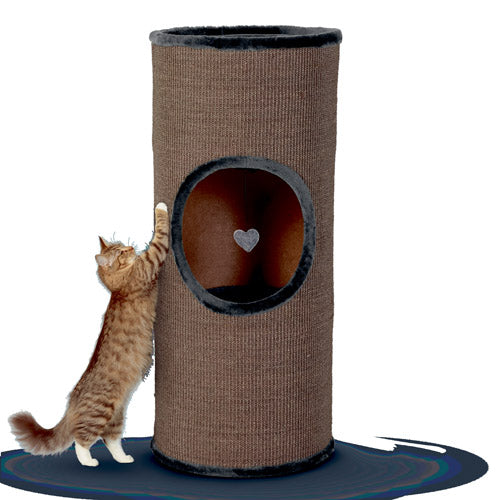 Kradsetønde Tobi 40 x 40 x 100 cm beige & grå