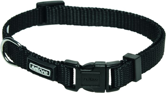 Nylonhalsbånd Classic Sort