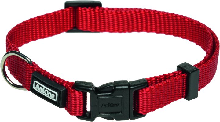 Nylonhalsbånd Classic Rød