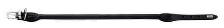 Læder rund halsbånd Petit Elg 30-33 cm 6 mm bred sort