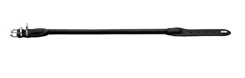 Læder rund halsbånd Elg 33-37 cm 8 mm bred sort