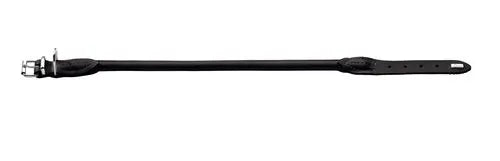 Læder rund halsbånd Elg 51-56 cm 10 mm bred sort - Maxi Zoo Danmark