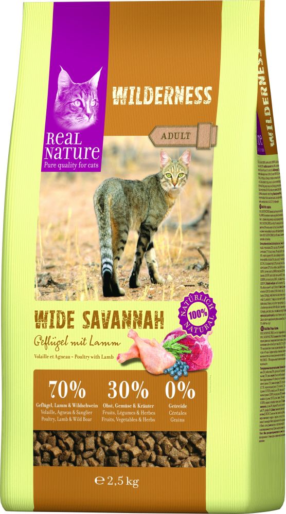 Adult Wilderness Wide Savannah fjerkræ & lam 2,5 kg