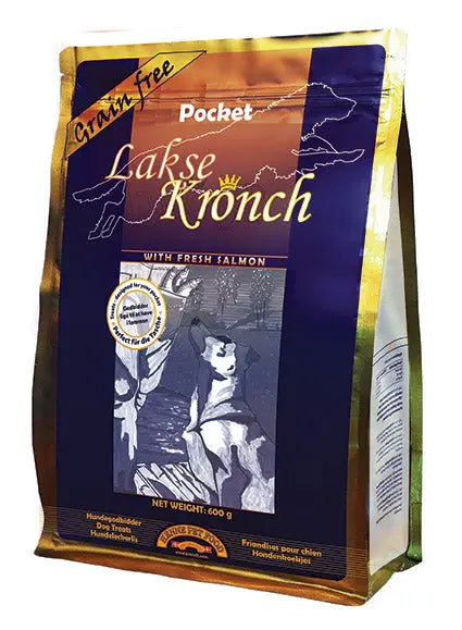 Pocket Lakse Kronch kornfri, laks 600 g - Maxi Zoo Danmark