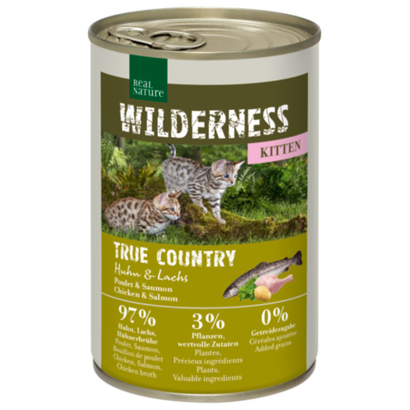 Kitten Wild. True Country dåse kylling & laks 400 g