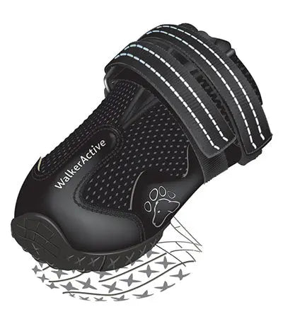 Hundesko Walker Active M/L 2 stk sort - Maxi Zoo Danmark