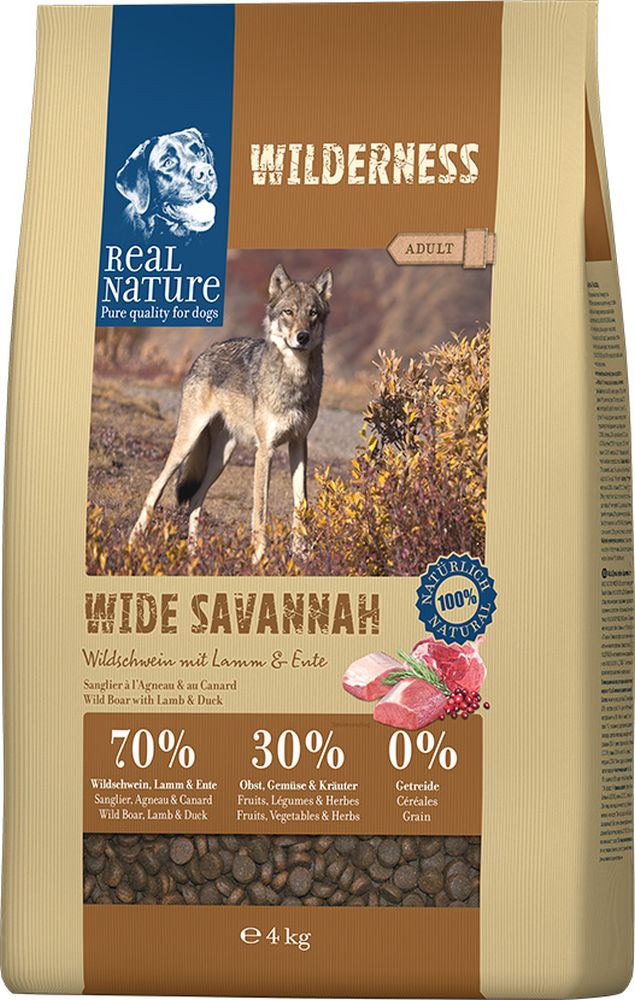 Adult Wilderness Wide Savannah vildsvin & lam 4kg