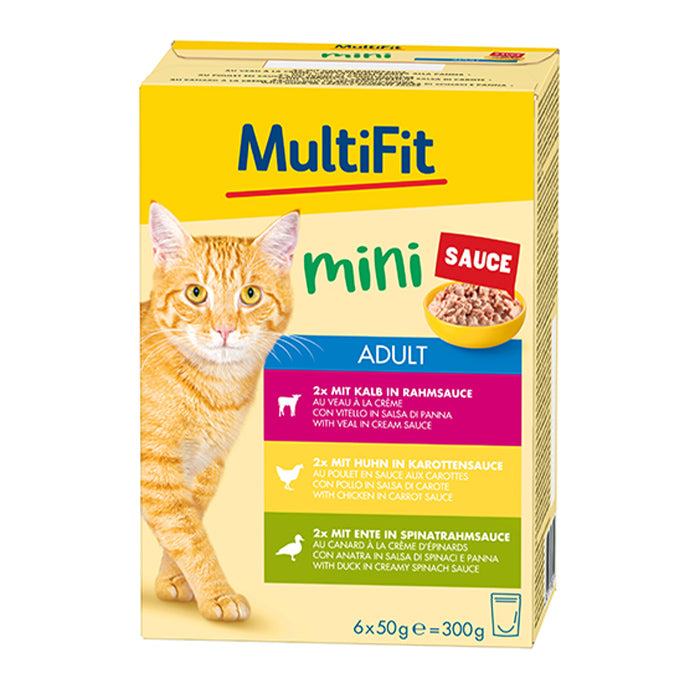 Adult Mini, menuboks pouch Tasty sauce 6x50 g