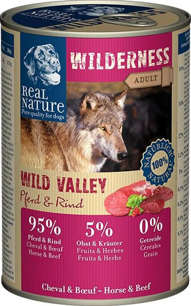 Adult Wilderness Wild Valley hest & okse 800 g REAL NATURE