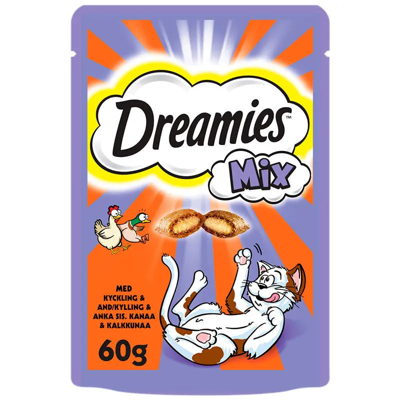 Adult Dreamies Mix kylling & and 60 g - Maxi Zoo Danmark