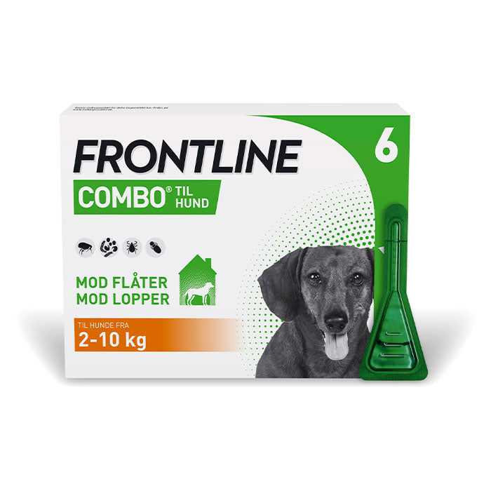 Flåt-og Loppemiddel Combo vet 2-10 kg 6x0,67ml til hund