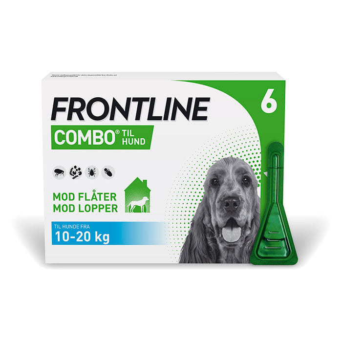 Flåt-og Loppemiddel Combo vet 10-20 kg 6x1,34ml til hund