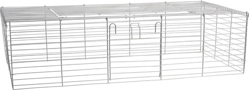 Saml selv bur gitter 102 x 52 x 28 cm grå