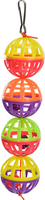 Plastbolde med klokker 18 cm