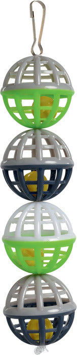 Plastbolde med klokker 18 cm