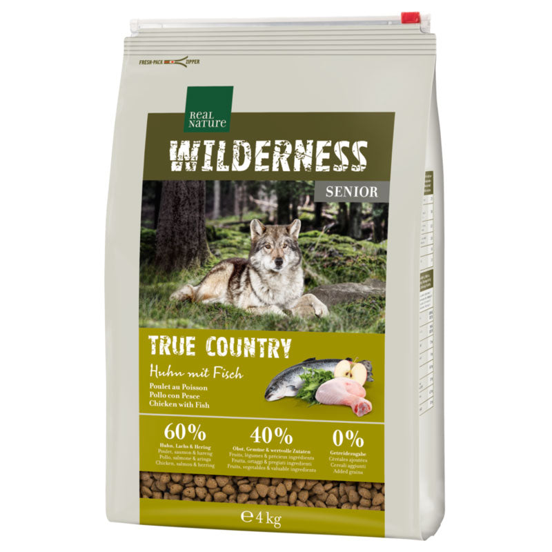 Senior Wilderness True Country kylling, laks & sild 4 kg