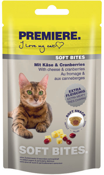 Soft Bites ost & tranebær 40 g